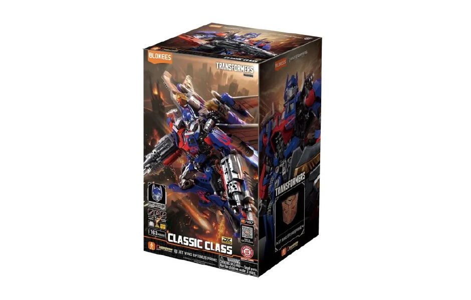 Blokees Model Kits - Transformers (Model Kit) 71187 - Classic Class DX 21-Movie 3 Jet Wing Optimus Prime (Luminous Eyes & Chest)
